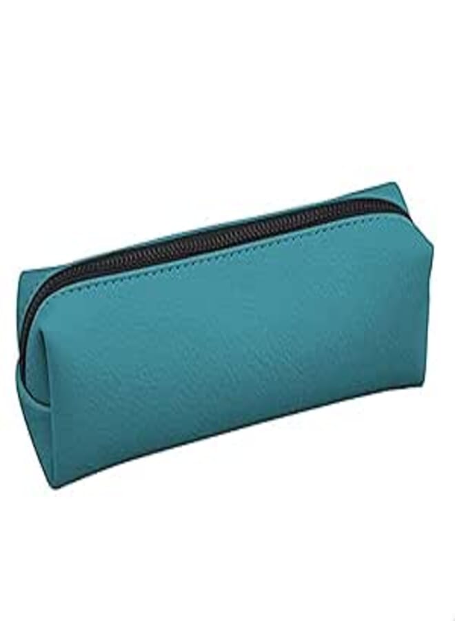 Zipped Pencil Case lethar - 6*8*22 - Turquoise
